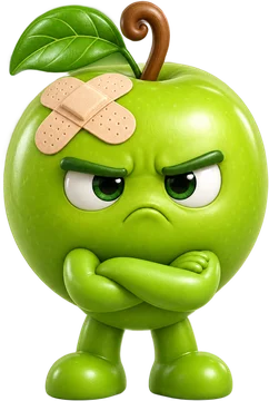 Mascot with arms crossed